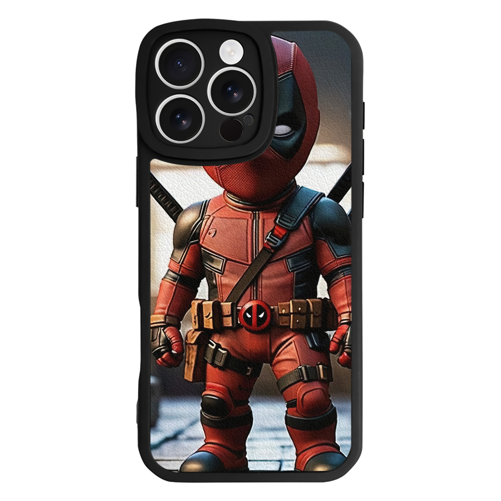 Deadpool デッドプール 【iPhone 16シリーズ対応】シリコンスマホケース（レザー調） 材質：シリコン
